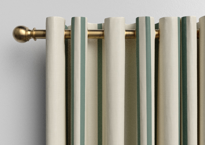 Adelaide, Winnies Stripe Barbing Green - Made to Measure Curtains - Image 12